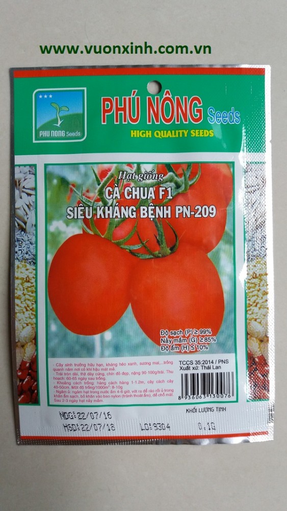 Cà chua F1 siêu kháng bệnh PN-209