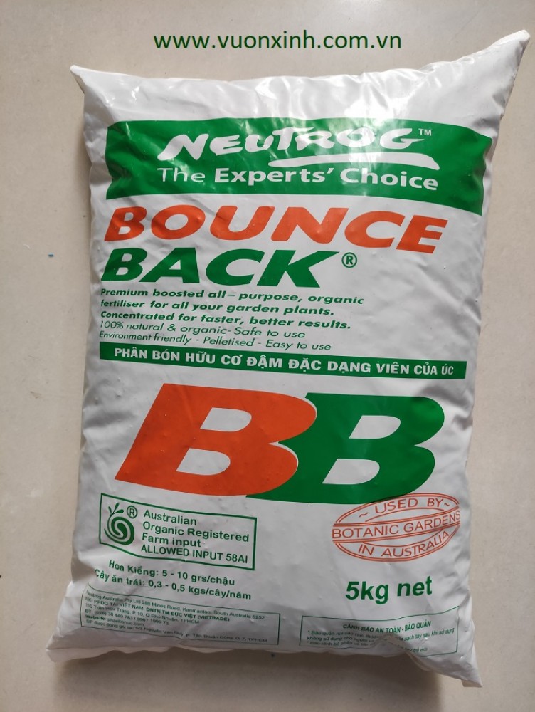 Phân hữu cơ Úc Bounce Back_5kg