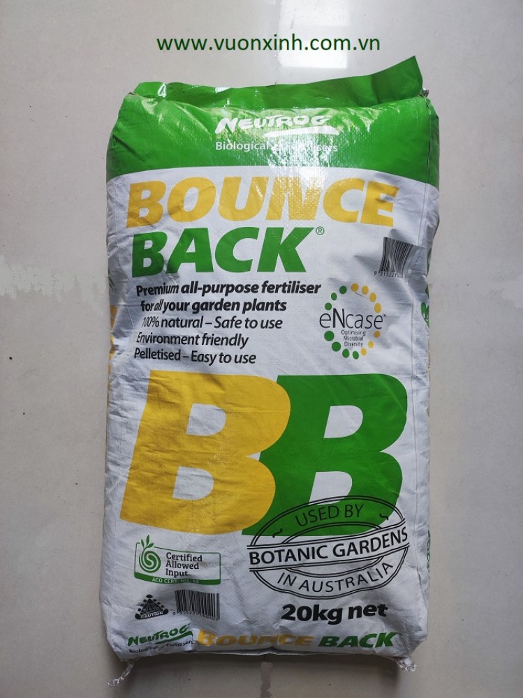 Phân hữu cơ Úc Bounce Back_bao xá 20kg