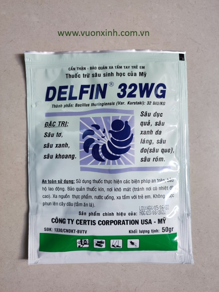 Thuốc trừ sâu sinh học DELFIN 32WG – 50gr