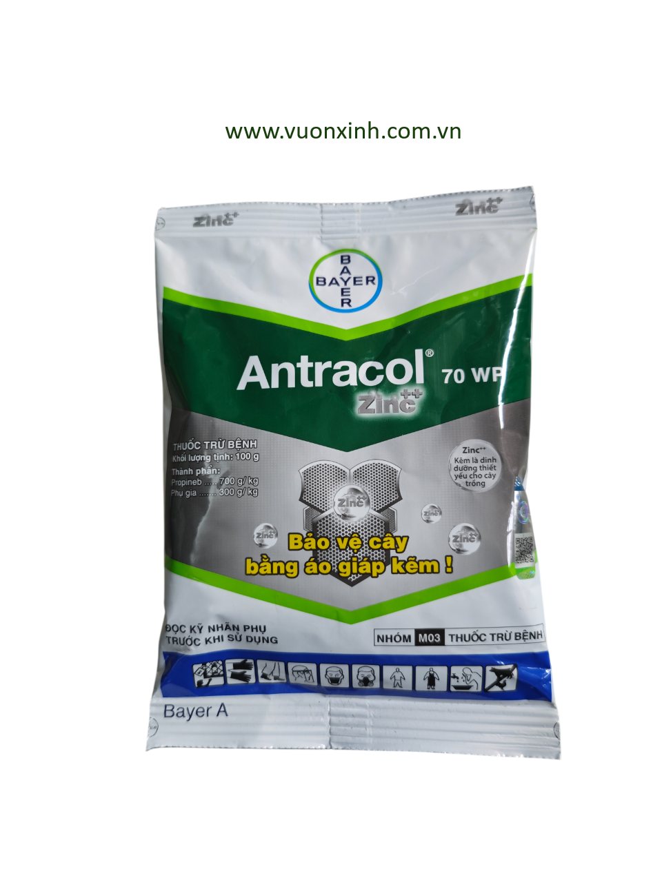 Thuốc diệt nấm ANTRACOL 70WP