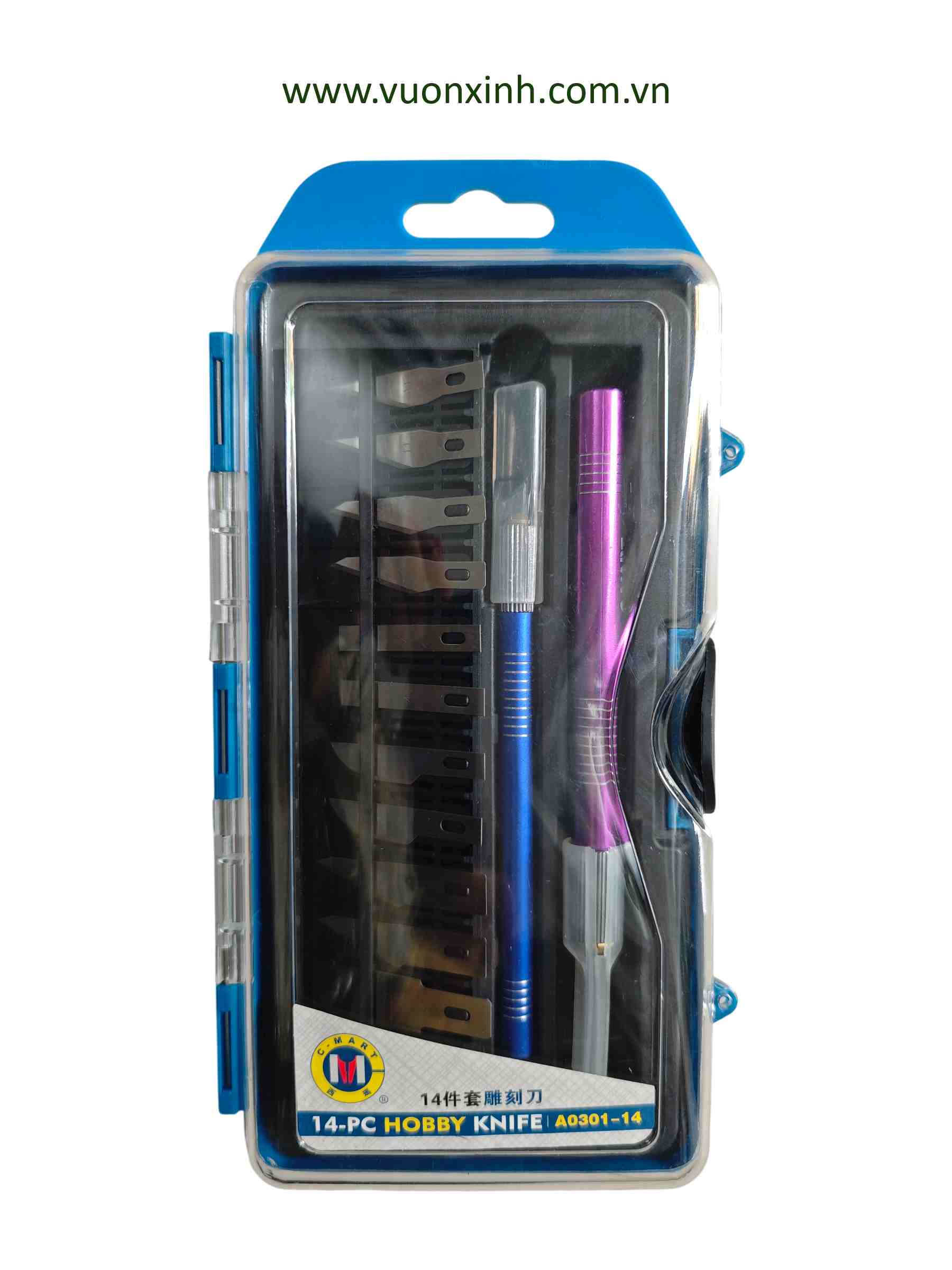 Bộ dao chiết ghép cây 14 lưỡi C Mart