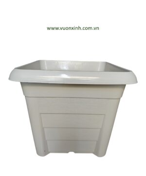 Chậu vuông V47-40 Trắng