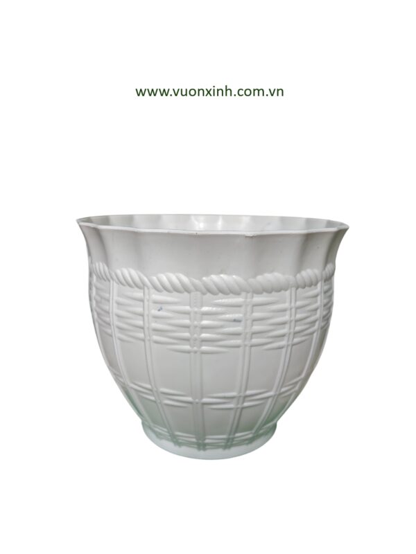 Chậu mây đan bầu 2 tấc 6
