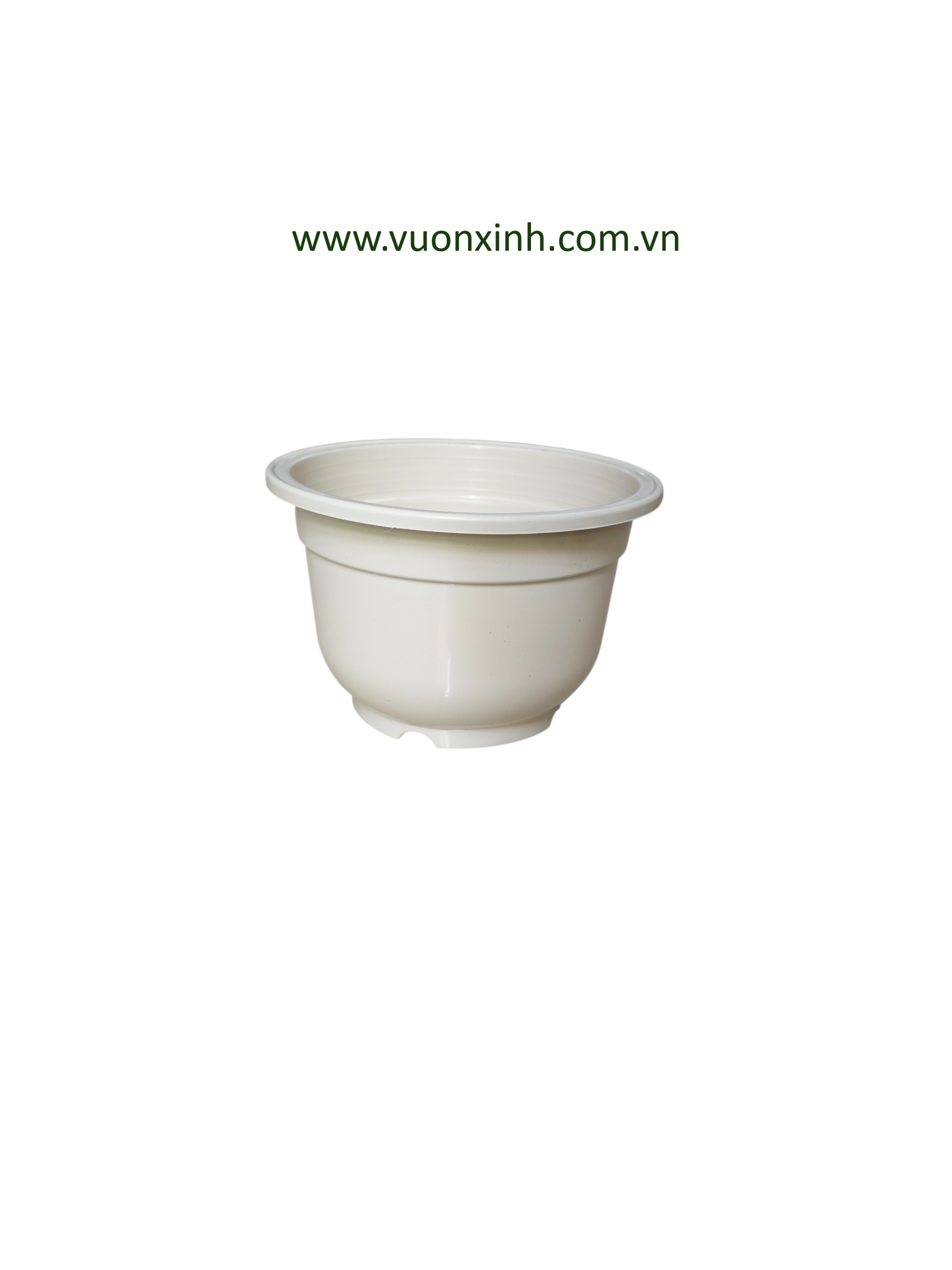 Chậu tròn HD 25x16 Trắng