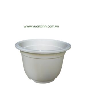 Chậu tròn cứng TK 32x21 Trắng