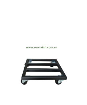 Đế Lót chậu sắt Vuông có Bánh Xe 30cm