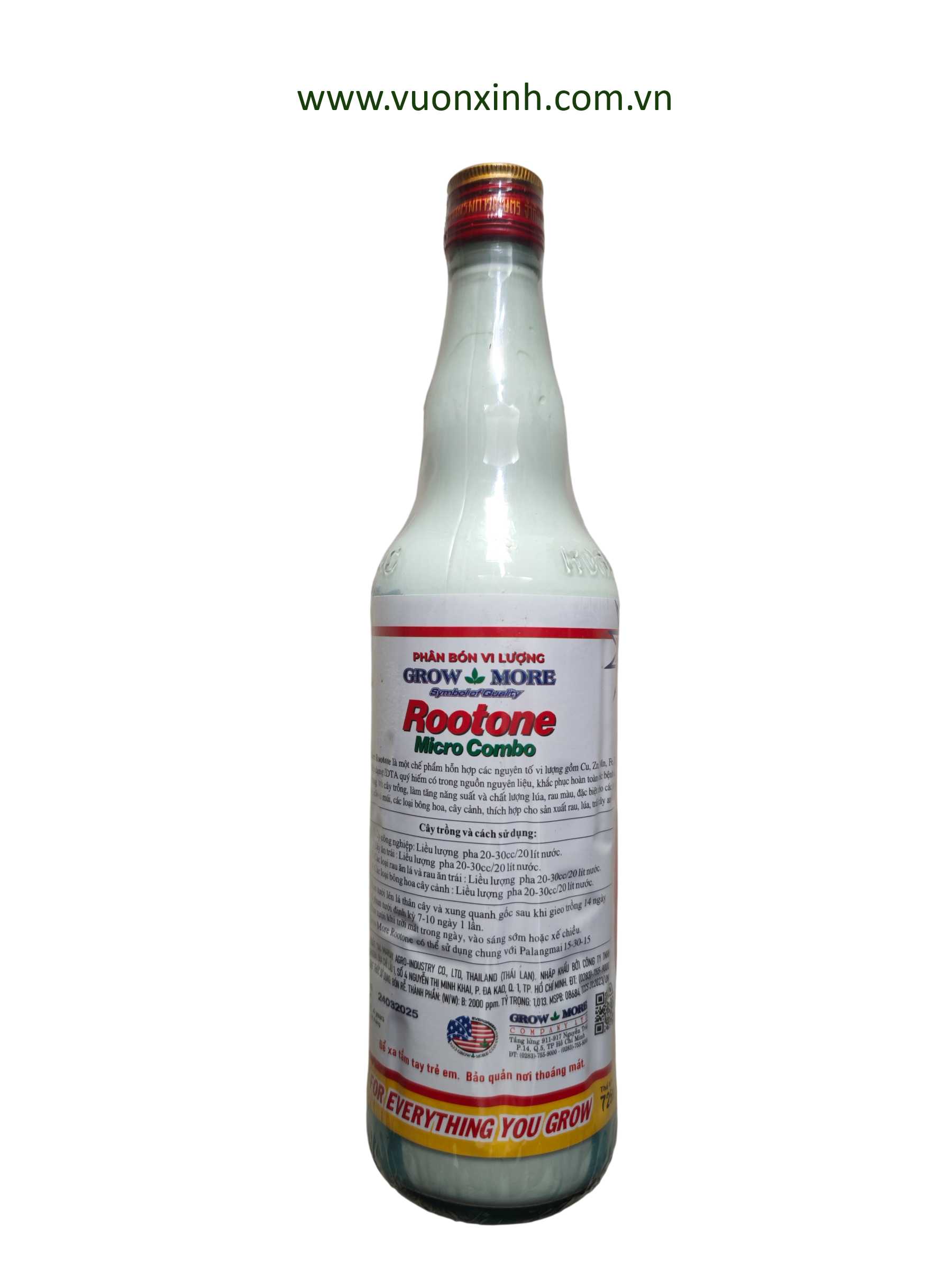 GROWMORE HỮU CƠ ROOTONE (SỮA THÁI) - Ảnh 2