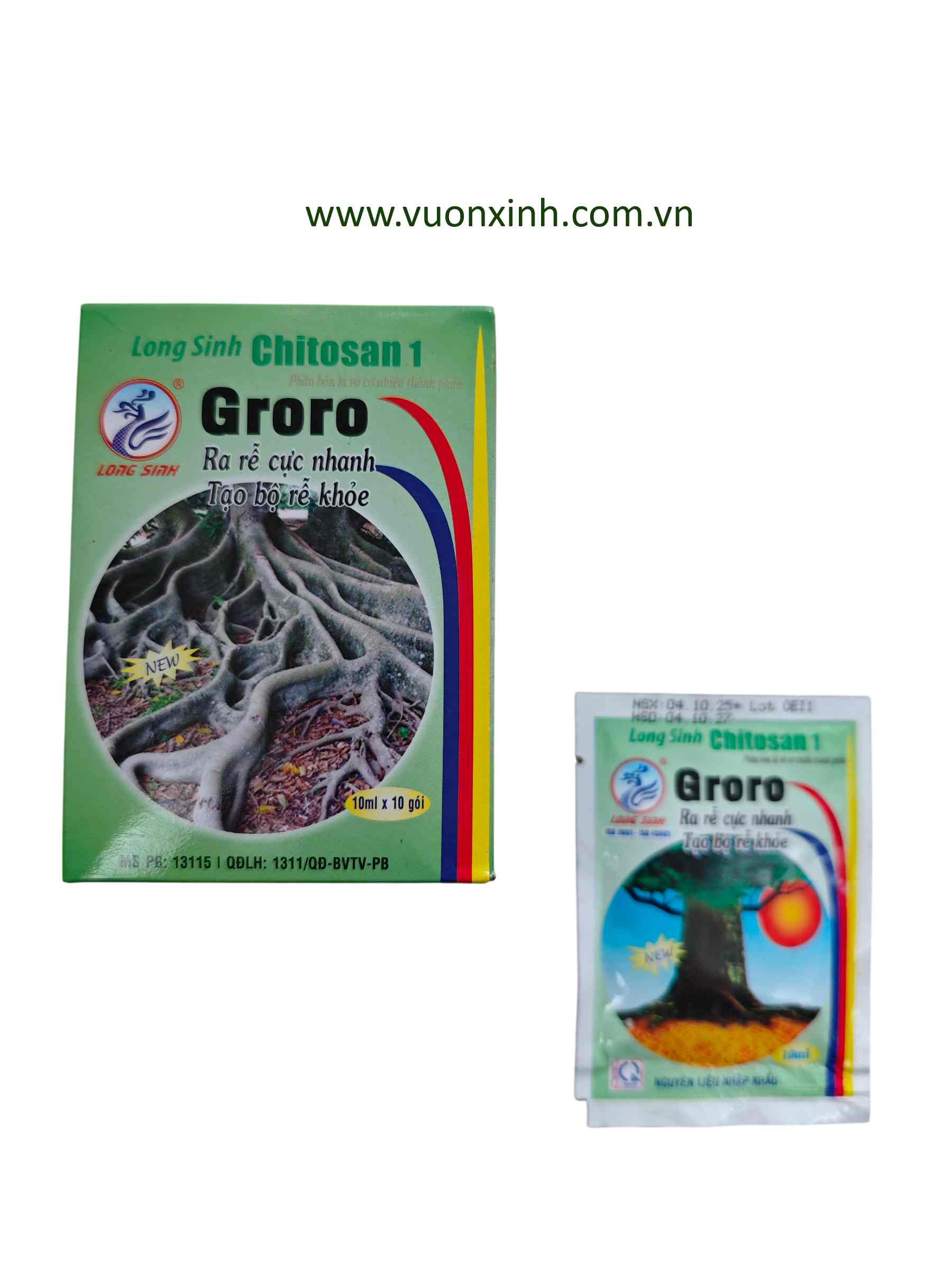 Groro Chitosan kích rễ - Gói 10ml - Ảnh 3