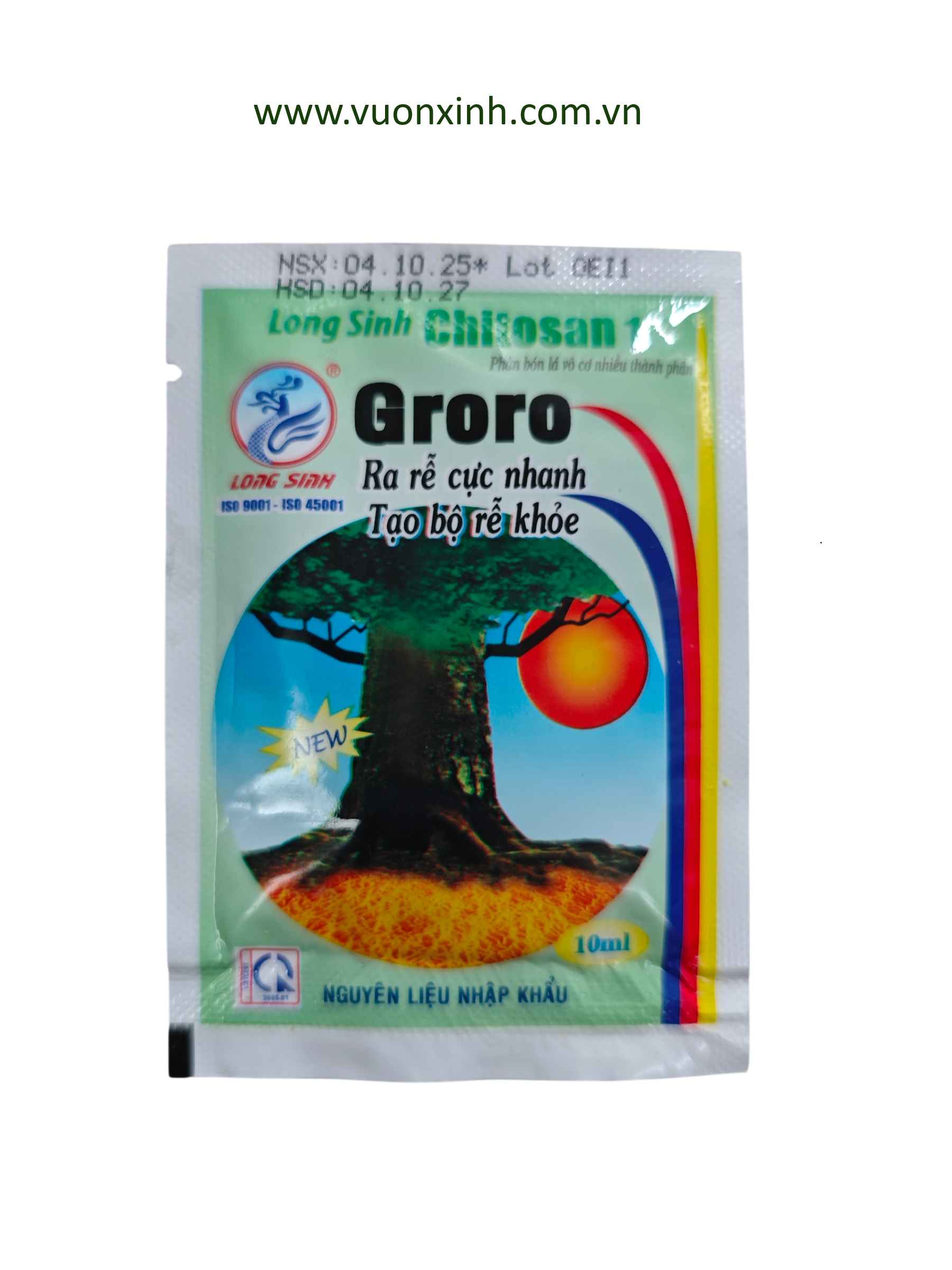 Groro Chitosan kích rễ - Gói 10ml