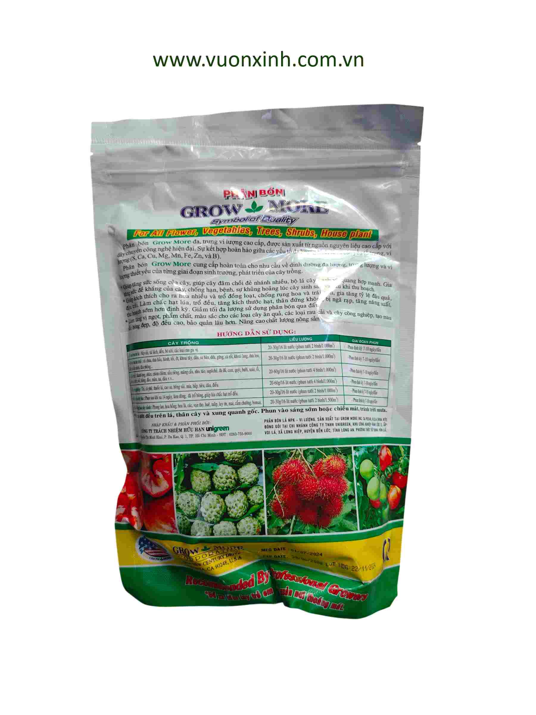 Grow More BLOOM 10-55-10+TE gói 1kg - Ảnh 2