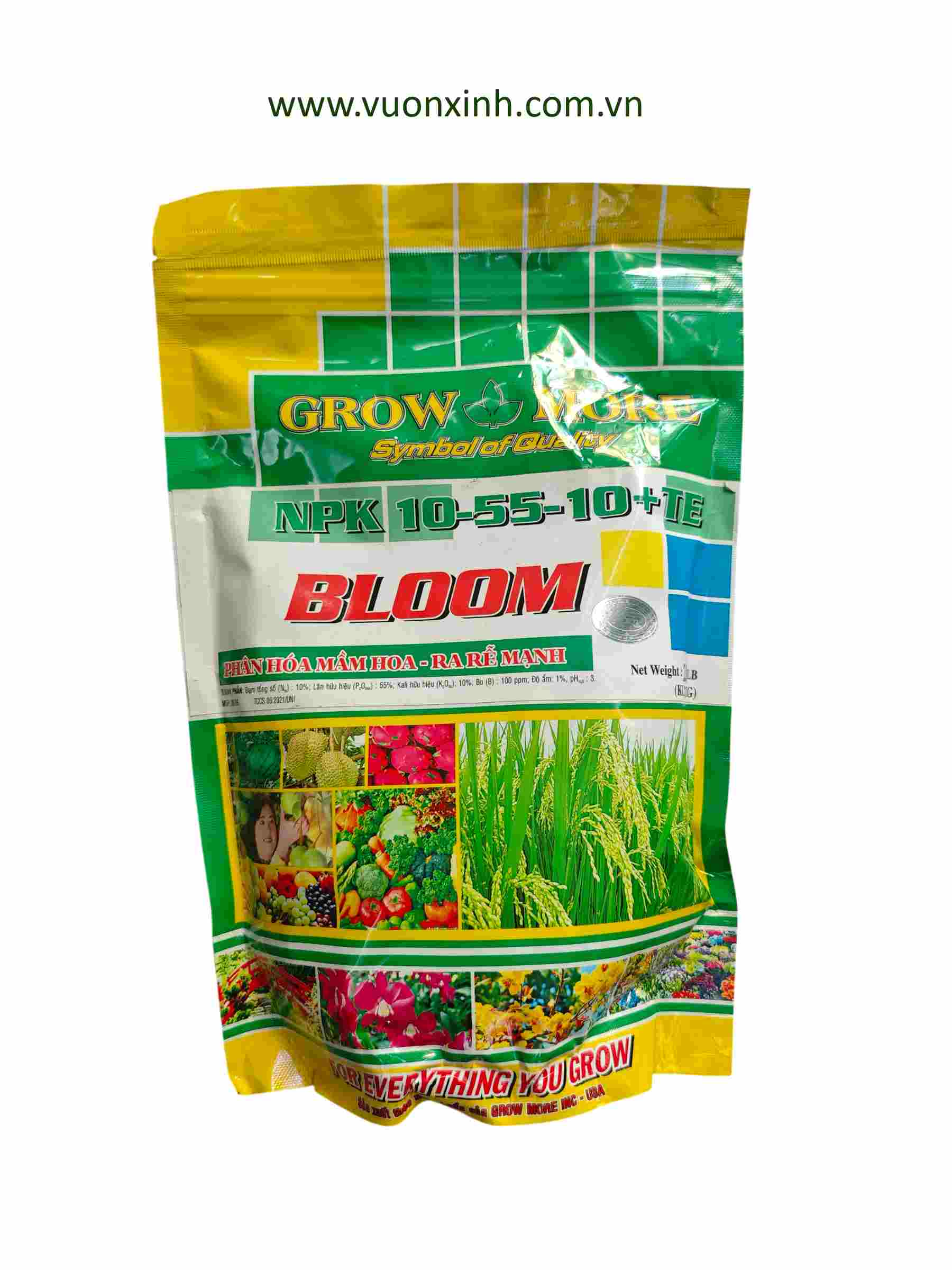 Grow More BLOOM 10-55-10+TE gói 1kg