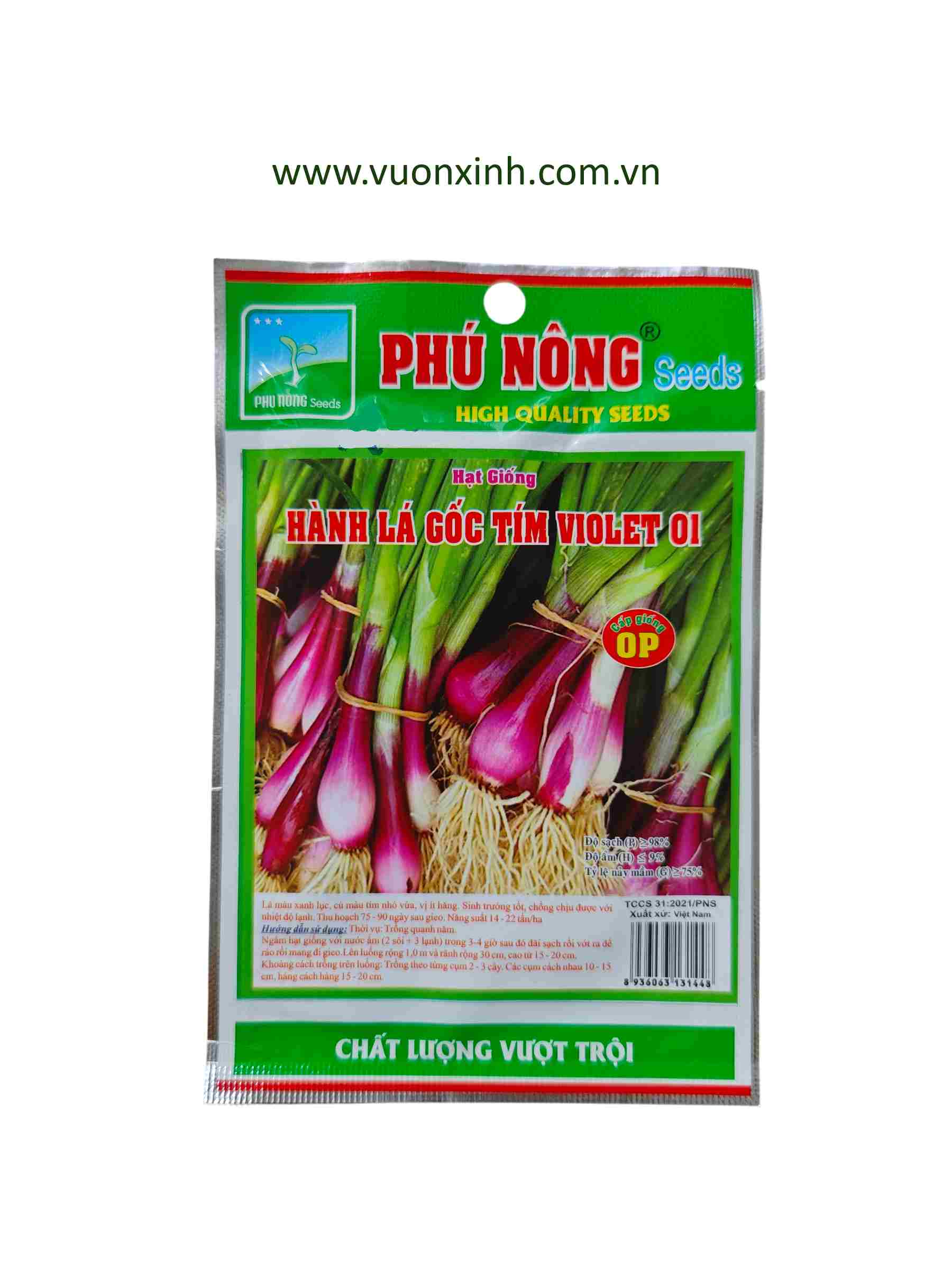 Hành lá gốc tím Violet 01