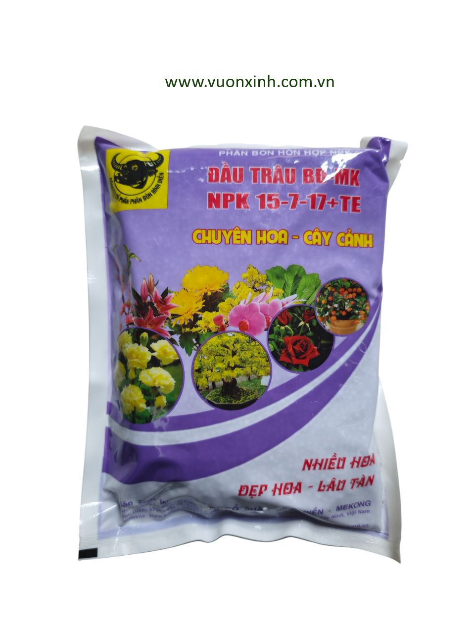 NPK Đầu Trâu 15-7-17 + TE (1KG)