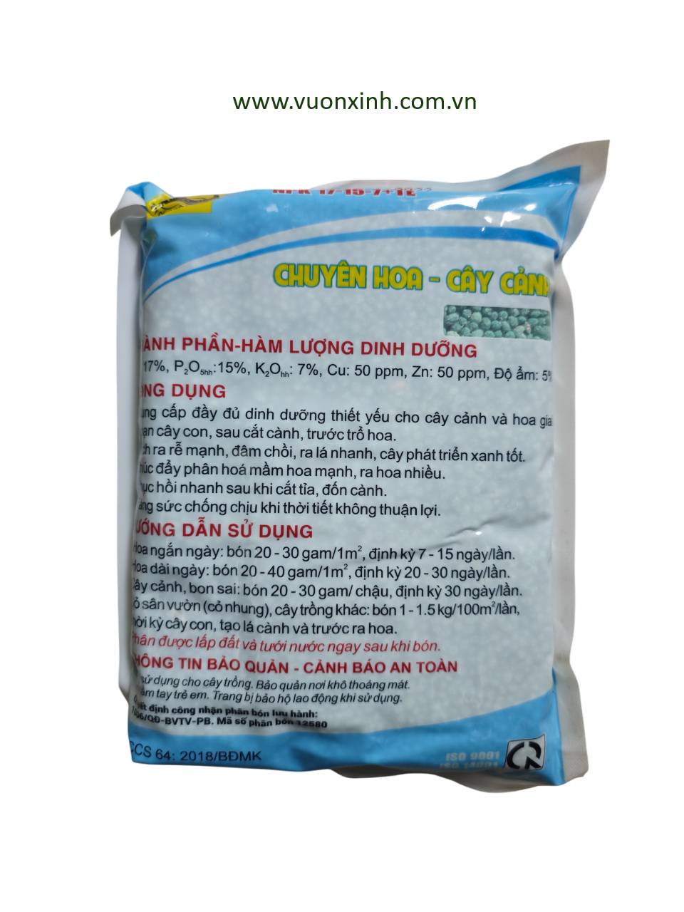 NPK Đầu Trâu 17-15-7 + TE (1KG) - Ảnh 2
