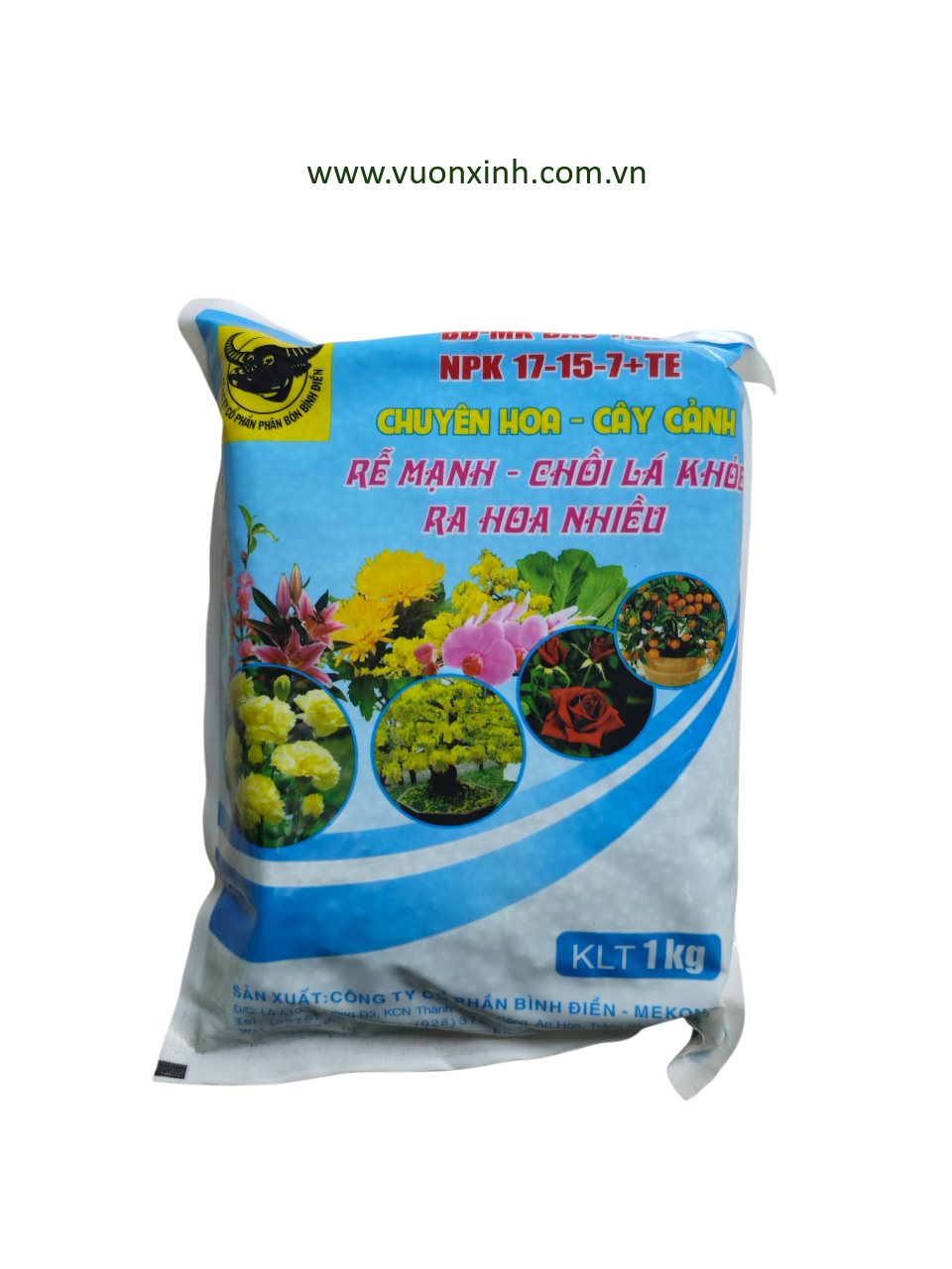 NPK Đầu Trâu 17-15-7 + TE (1KG)