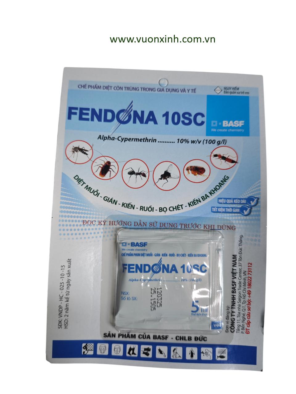 Thuốc diệt côn trùng FENDONA 10SC _5ml