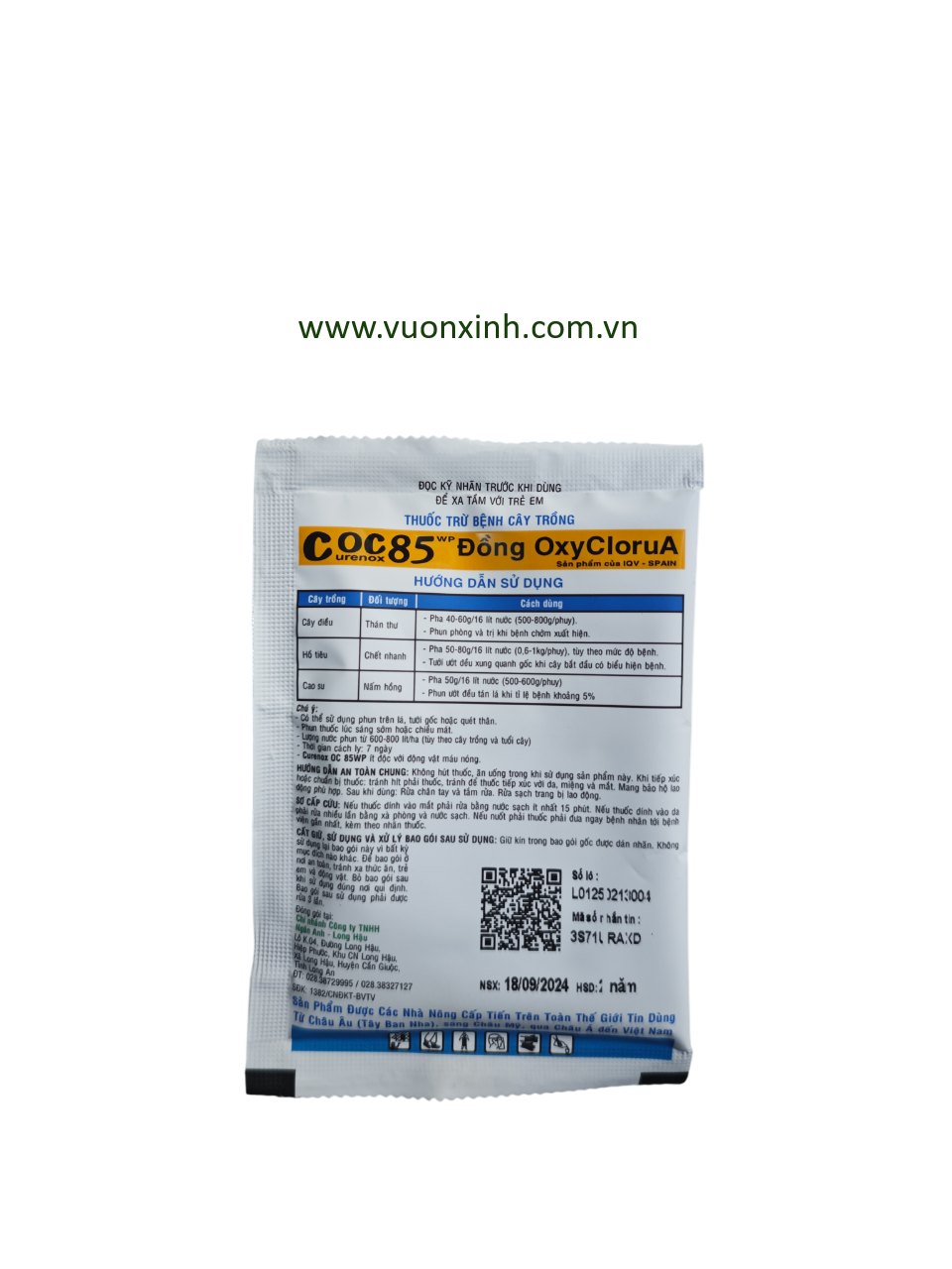 Thuốc trừ nấm COC 85 _20Gr - Ảnh 2