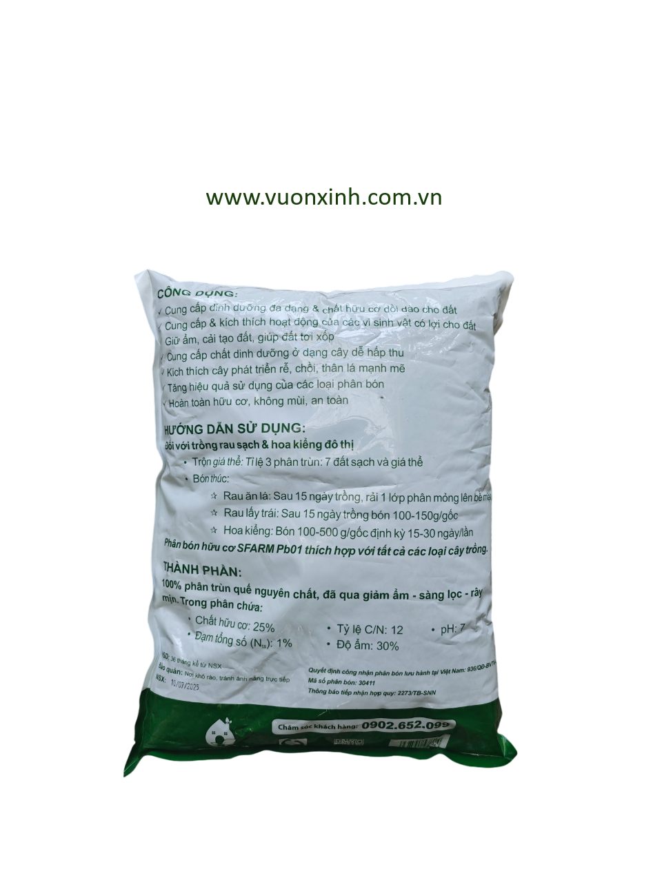 Phân Trùn Quế SFARM_2KG - Ảnh 2