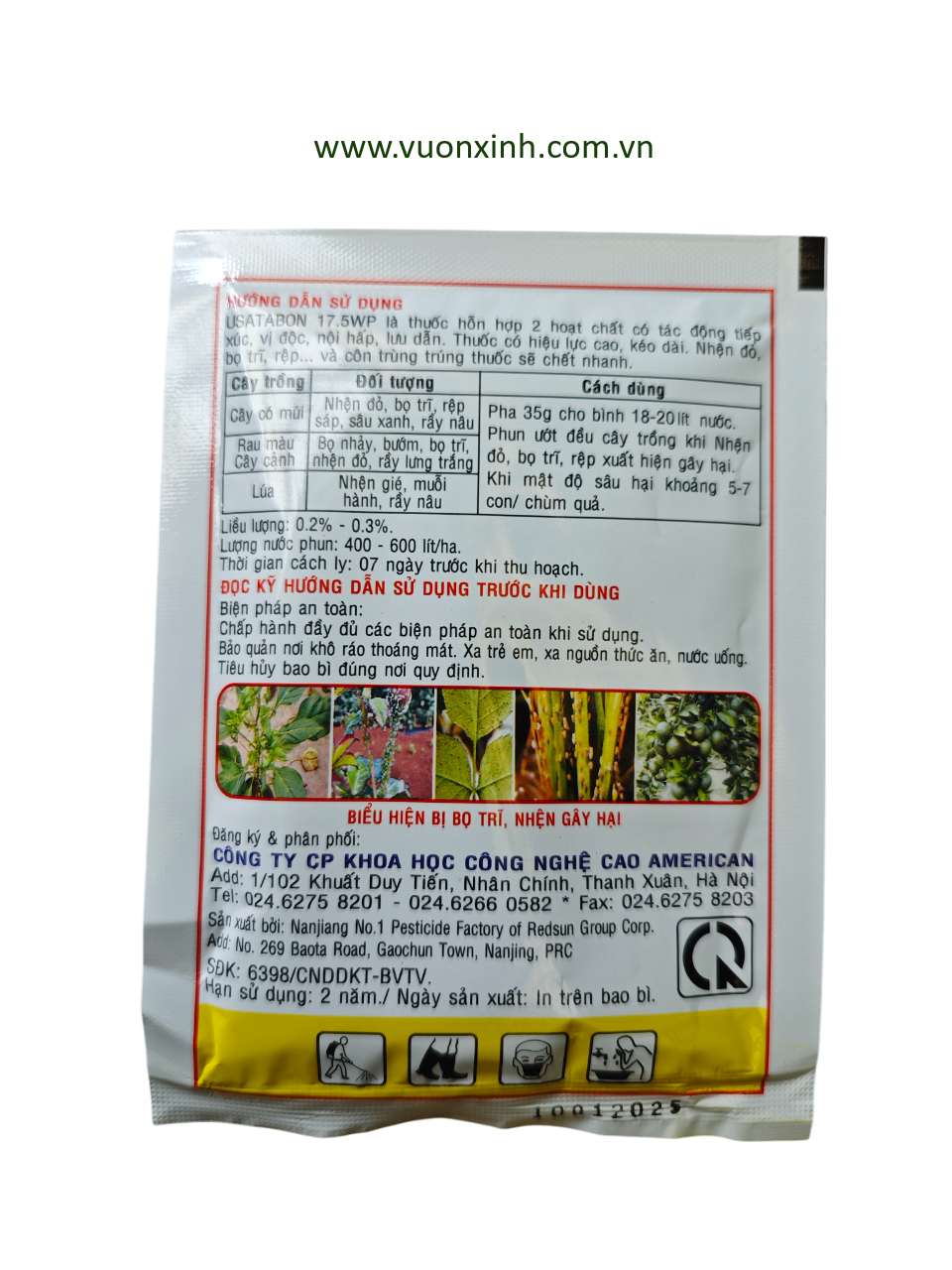 VUA NHỆN- USATABON 17.5WP (35g) - Ảnh 2