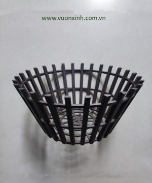 Chậu Lan nhựa giả gỗ phi 350