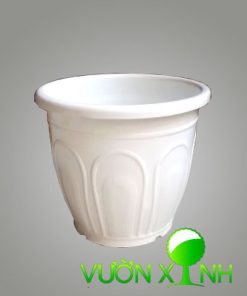 Chậu nhựa tròn trắng T30-26