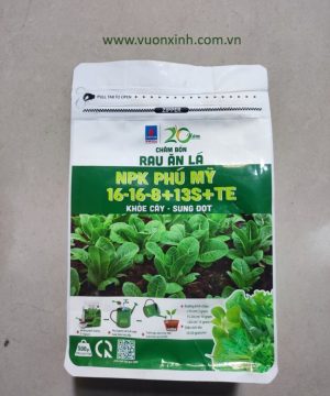 NPK Phú Mỹ 16-16-8+TE Rau ăn lá_500gr