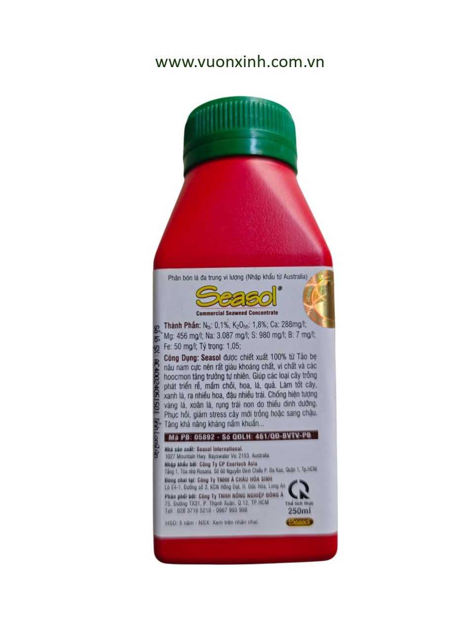 Phân Tảo Biển SEASOL_250ml - Ảnh 2