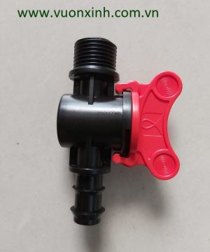 Van khóa ren ngoài 21 ra ống 20