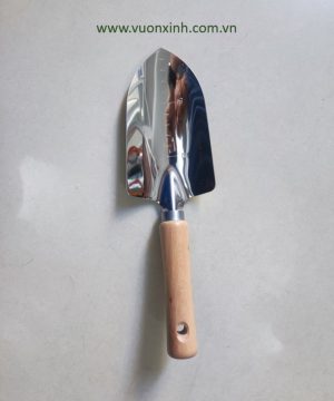 Xẻng Xới đất INOX cán gỗ cao cấp