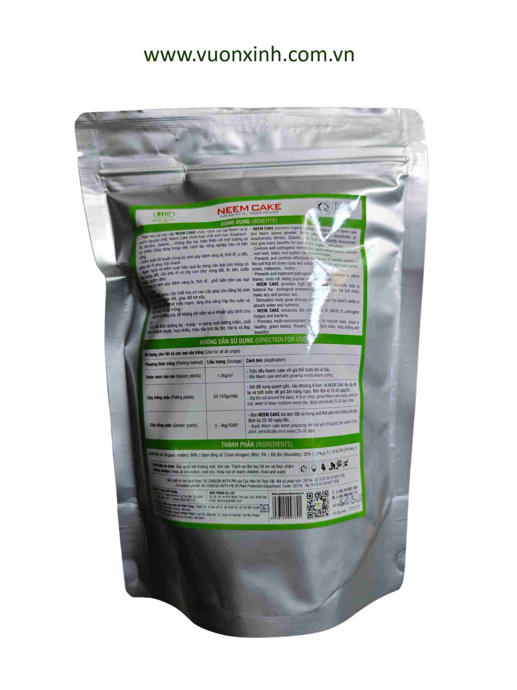 NEEM CAKE 750G - Ảnh 2