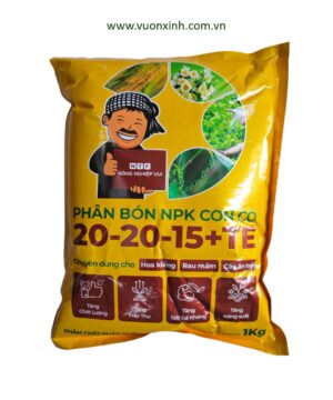 NPK CON CÒ 20-20-15+TE GÓI 1KG