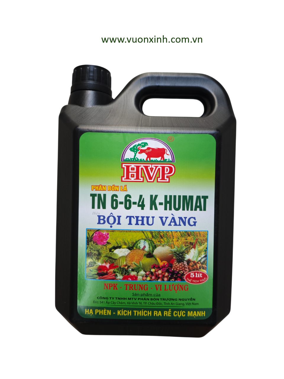 HVP BỘI THU VÀNG NPK TN 6-6-4 K – HUMAT