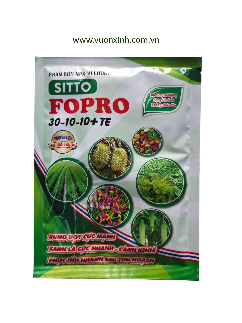 Phân NPK Sitto Fopro 30-10-10+TE (Gói 100g)