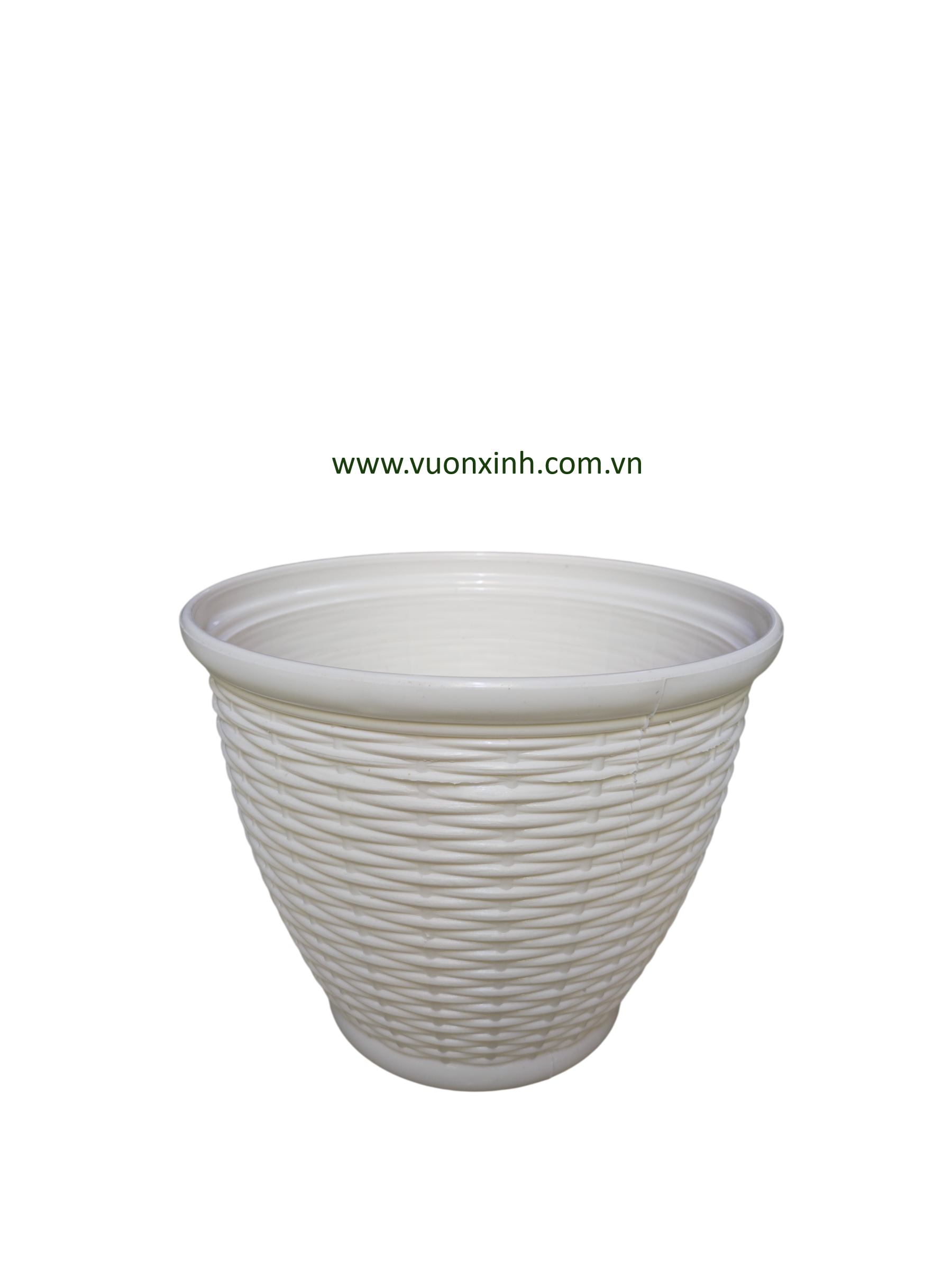 Chậu mây đan vành 3 tấc 1