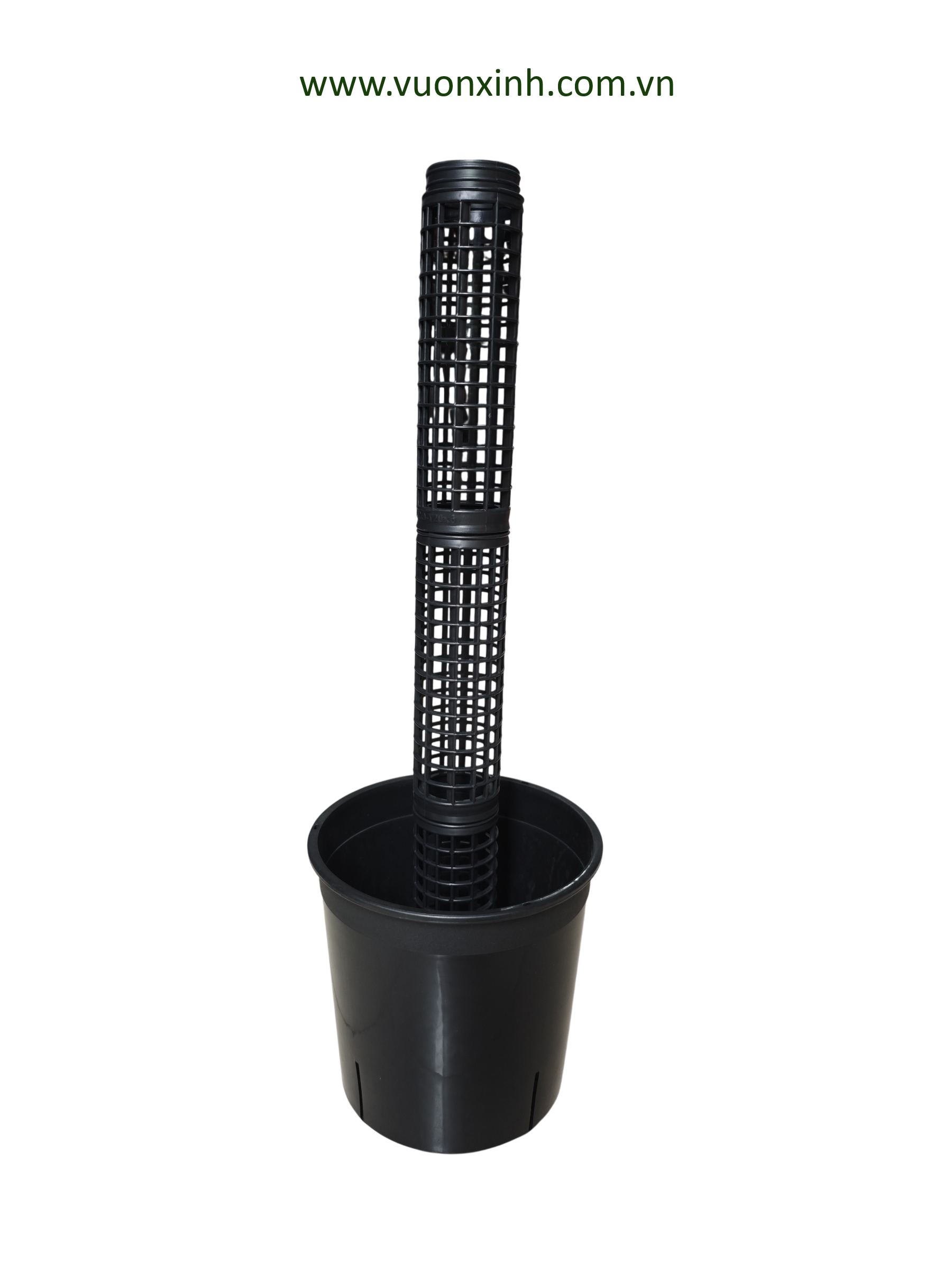 Trụ nhựa trồng Trầu bà (Dây leo) 20x5cm - Ảnh 3