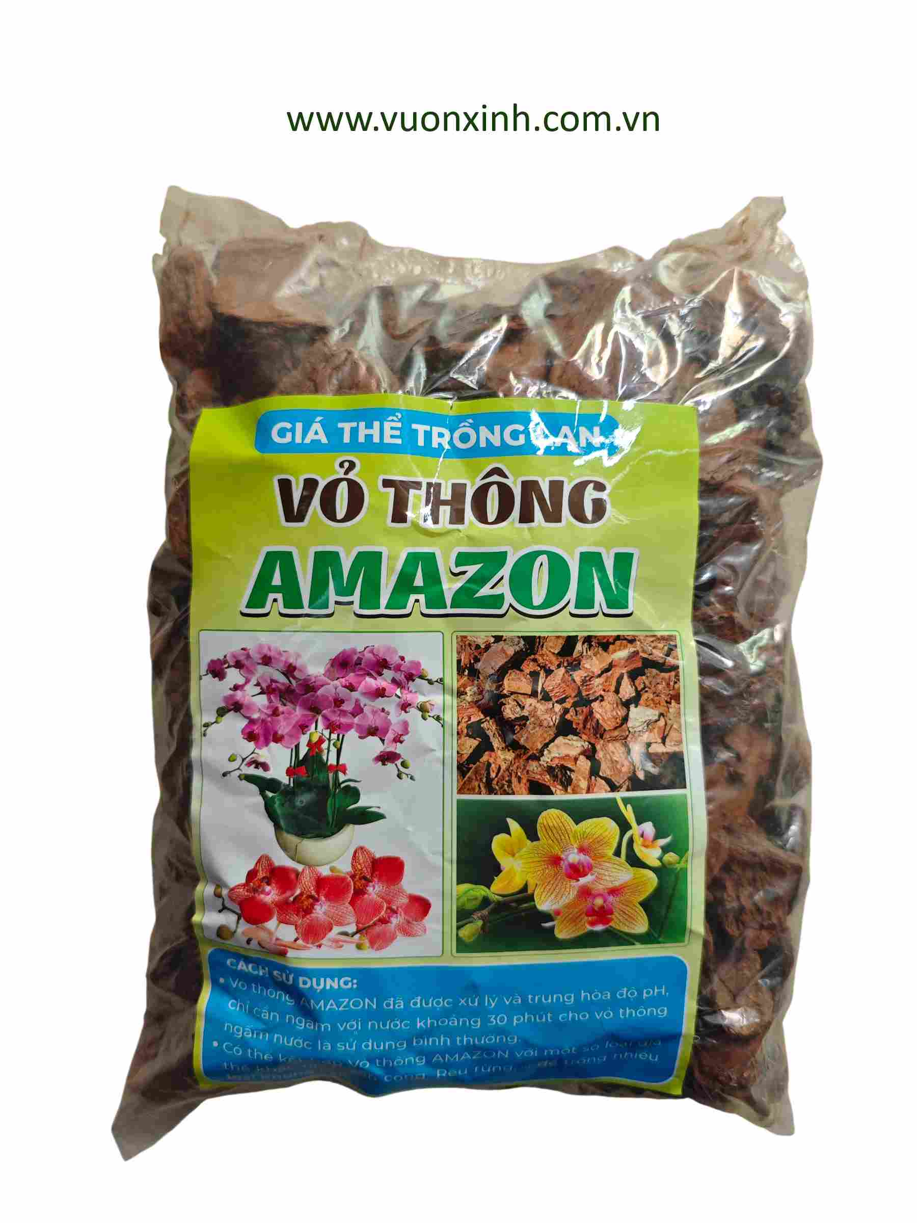 Vỏ thông AMAZON bịch 1Kg