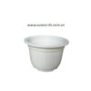 Chậu tròn cứng TK 28x19 Trắng