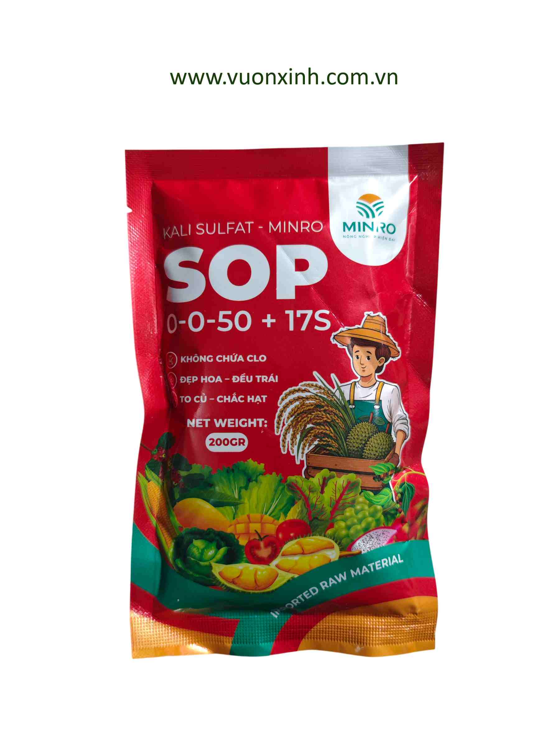 Kali Sulfat - Minro SOP gói 200gr